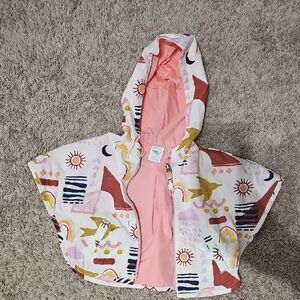Kids Hooded Jacket with Colorful Patterns